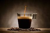 Free picture: coffee mug, spoon, drink, cup, espresso, caffeine, cappuccino, wood