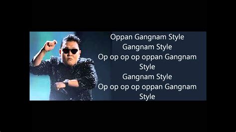 Gangnam Style - Psy LYRICS - YouTube