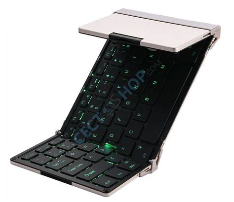 BOW Tri-Foldable Bluetooth Backlit Keyboard HB099B (White)