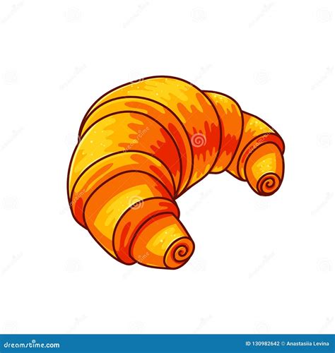 Croissant Vector Illustration. | CartoonDealer.com #91499722