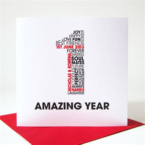 personalised anniversary card by mrs l cards | notonthehighstreet.com