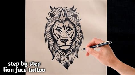 Lion Tattoo Drawing