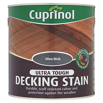 Cuprinol Anti-Slip Decking Stain Silver Birch 2.5Ltr | Cuprinol, Silver birch, Staining deck