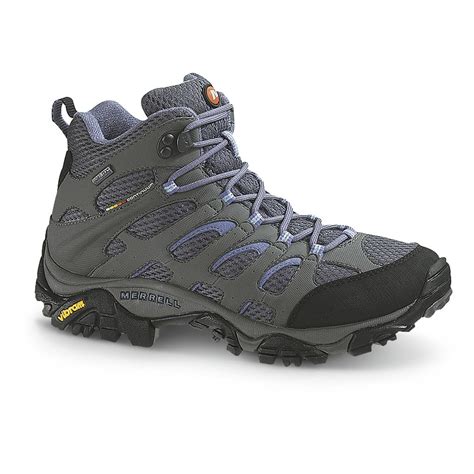 Women's Merrell GORE-TEX XCR Moab Mid Hiking Boots - 235927, Hiking Boots & Shoes at Sportsman's ...