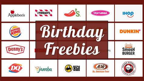 Birthday Freebies 2023 - 50 Deals at Restaurants Across USA