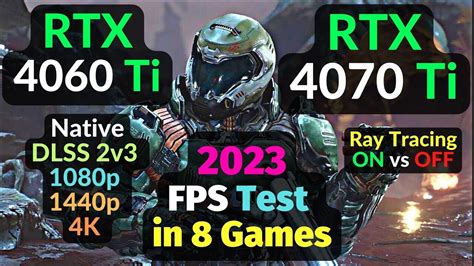 RTX 4060 Ti vs 4070 Ti TEST in GAMES 2023 / 1080p 1440p 4K - YouTube