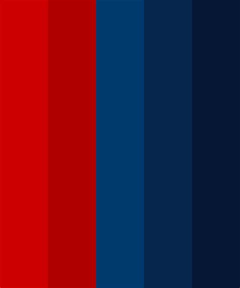 Bold Red | Blue color schemes, Blue colour palette, Blue color combinations