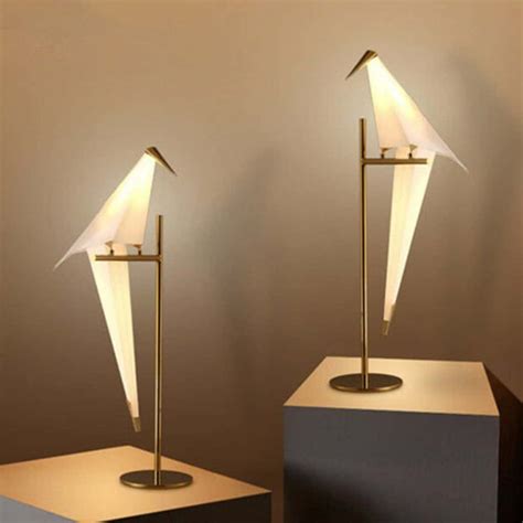 Iron Swing Origami Bird LED Table Lamp - Affordable Modern Design ...