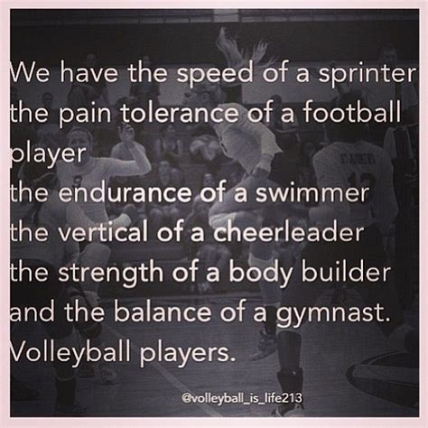 Quotes About Volleyball Players. QuotesGram