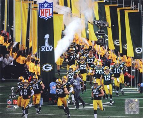 Green Bay Packers Super Bowl XLV Introduction Fine Art Print by Unknown at FulcrumGallery.com