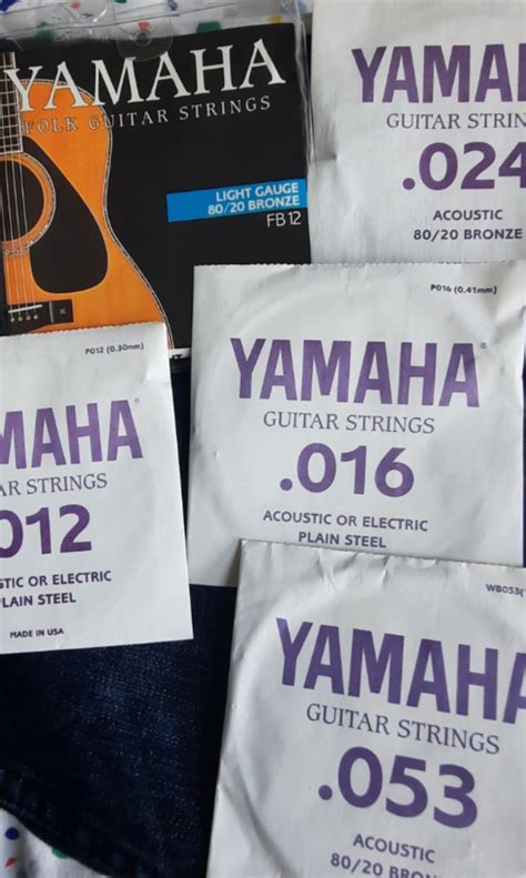 yamaha guitar strings, Hobbies & Toys, Music & Media, Musical Instruments on Carousell