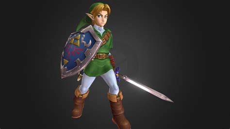 Ocarina of Time Link - Download Free 3D model by projectmgame [c62717a ...