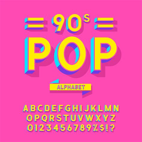 90s Font Vector Art, Icons, and Graphics for Free Download