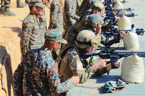 Troops of India & Uzbekistan Army carried out varied training ...