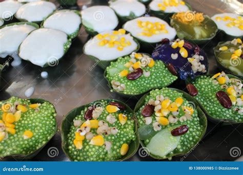 Colorful Thai Desserts stock image. Image of traditional - 138000985