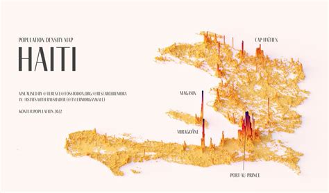 Population density map of Haiti. by... - Maps on the Web