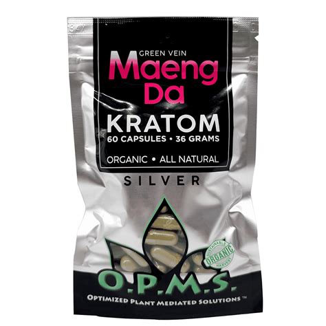 OPMS Kratom Capsules Bag Green Maeng Da 36 Grams 60ct - Harvard ...