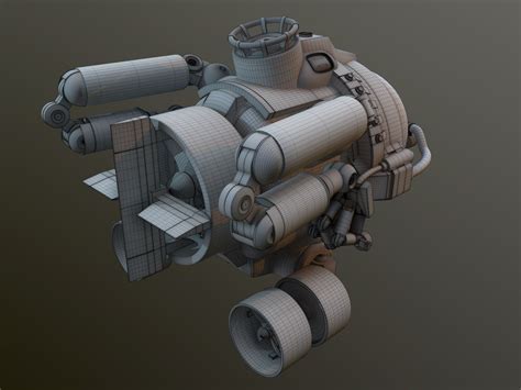 3D underwater vehicle - WIP — polycount