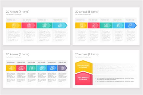 2D Arrows Infographic PowerPoint Presentation | Nulivo Market