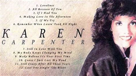 Karen Carpenter's Greatest Hits Full Album - Best Songs Of Karen ...