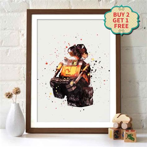 Pixar Movie Poster Wall E - Etsy