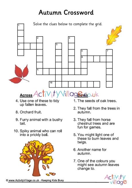 Autumn Sale For Crossword Puzzles