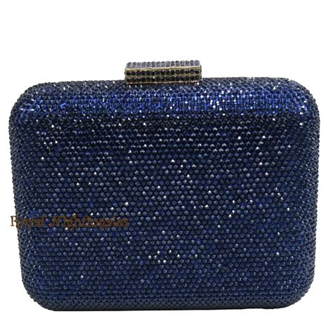 Navy Designer Clutch Pursed | semashow.com