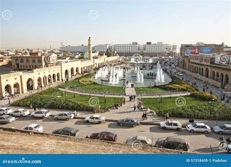 Erbil City Center, Erbil City, Kurdistan of Iraq Editorial Stock Image - Image of travel ...