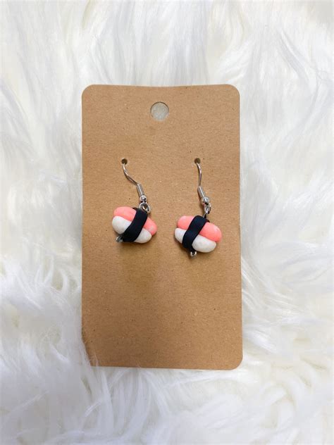 Sushi Earrings | Diy clay earrings, Polymer clay jewelry tutorials, Clay jewelry