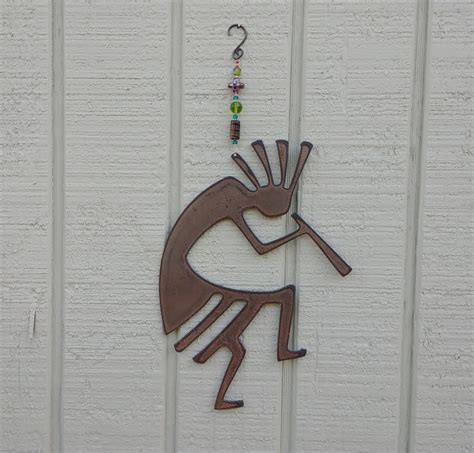 Kokopelli metal art southwestern wall hanging garden art | Etsy