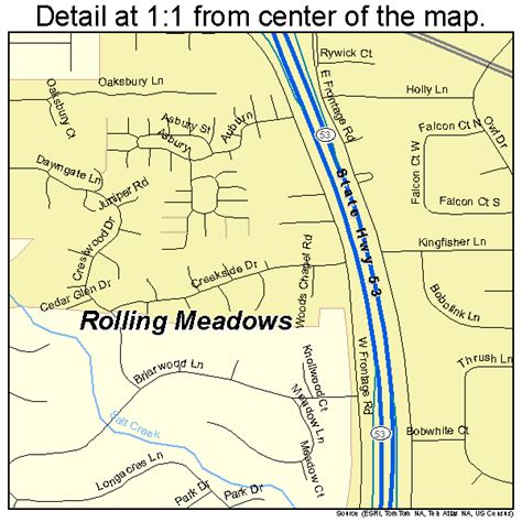 Rolling Meadows Illinois Street Map 1765338