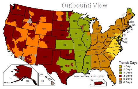 UPS Ground Shipping Map – Perfectly Natural Soap