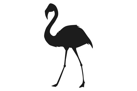 Flamingo Silhouette. Black Exotic Bird. Graphic by onyxproj · Creative Fabrica