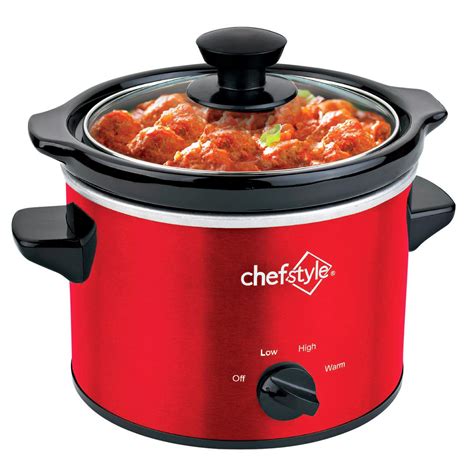 chefstyle 2 Quart Red Slow Cooker - Shop Appliances at H-E-B