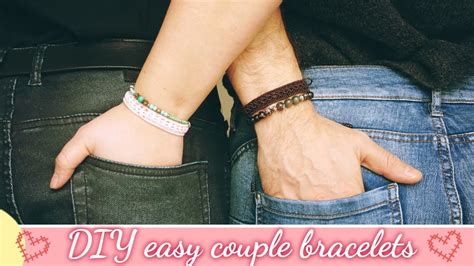 DIY easy couple bracelets tutorial | How to make macrame couple ...