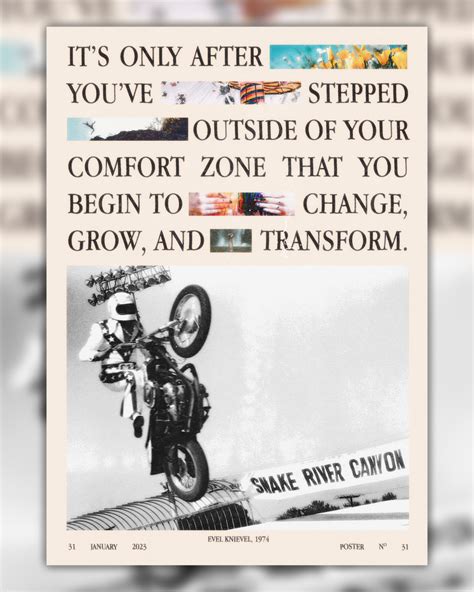 Motivational Comfort Zone Poster