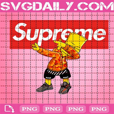 Bart Simpson Supreme Png - Svgdaily Daily Free Premium Svg Files