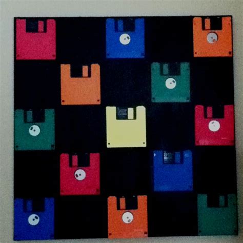 Floppy disk art | Floppy disk, Crafty, Craft projects