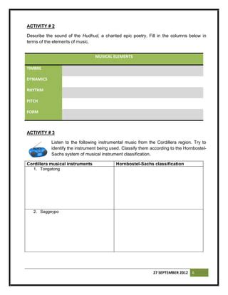 Grade 7 Learning Module in Music (Quarter 1 to 4) | PDF