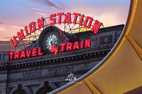 Denver Union Station Train Station Art Denver Colorado Wall - Etsy