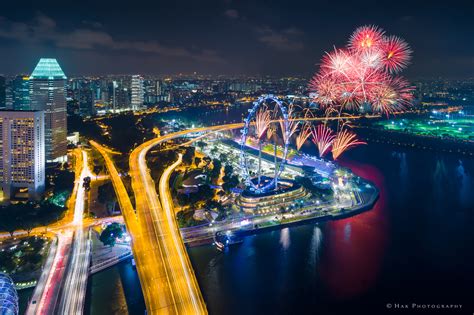 Wallpaper : bridge, Marina, bay, flyer, Singapore, fireworks, sands, sg, mbs, chingay, skypark ...