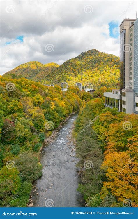 Jozankei Hot Spring Onsen Over Mountain during Autumn Season Hokkaido Japan Stock Photo - Image ...