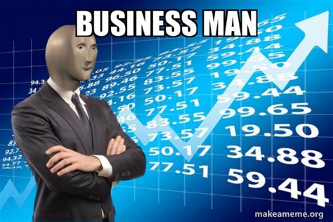 business man - Stonks Only Go Up Meme Generator