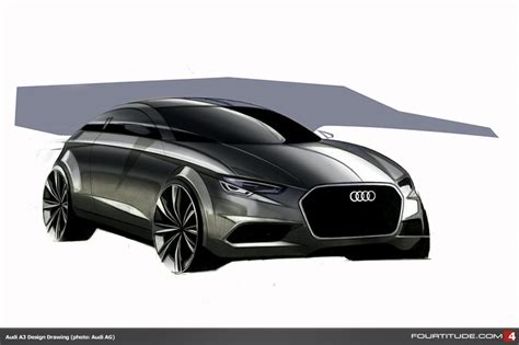 Audi A3 design drawing by the Audi Design Team. | アウディa3スポーツバック, アウディa3, アウディ