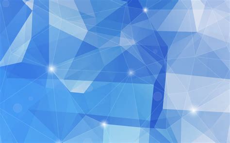 Light blue geometric polygon background vector free download