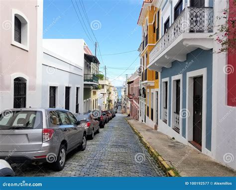 Old Town San Juan, Puerto Rico. Stock Image - Image of building ...