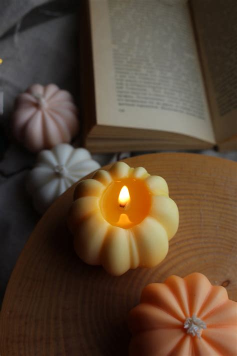 Pumpkin Candles / Pumpkin Decor / Halloween Decor / - Etsy