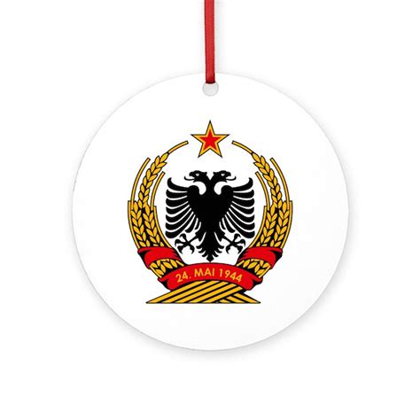 Albanian Coat of Arms Ornament (Round) by flagsandcoats