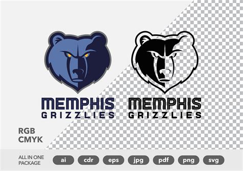 Memphis Grizzlies Logo ai cdr eps pdf png jpg svg | Etsy