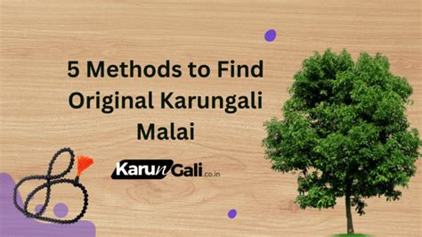 5 Methods to Identify Original Karungali Malai - Karungali Malai